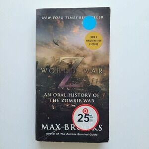 5/$12 Book Movie Tie In World War Z Oral History Zombie War Brooks Apocalypse